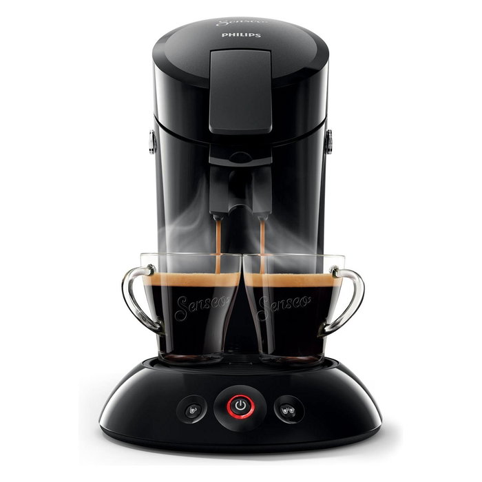 Philips Senseo HD6553/67 Cafetera de cápsulas Original, 2 tazas, 0.7L, 1450W, Negro