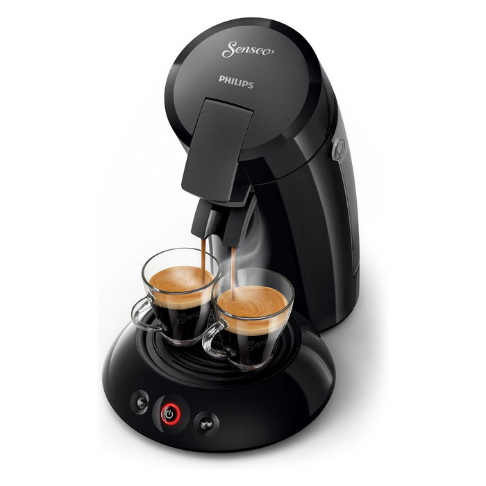 Philips Senseo HD6553/67 Cafetera de cápsulas Original, 2 tazas, 0.7L, 1450W, Negro