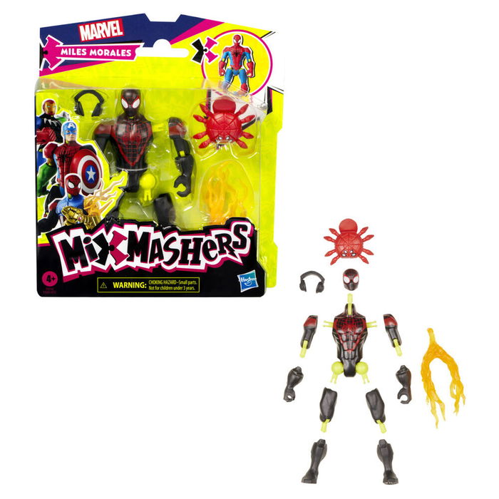 Hasbro Figura Miles Morales Mix Mashers Marvel 12cm Articulada