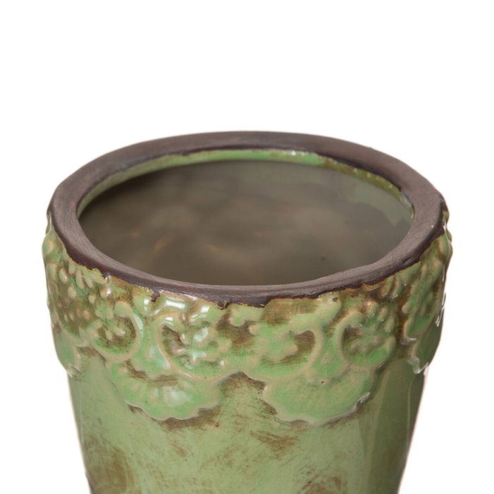Ixia Macetero Pistacho Cerámica Decoración 11,50 x 11,50 x 11 cm