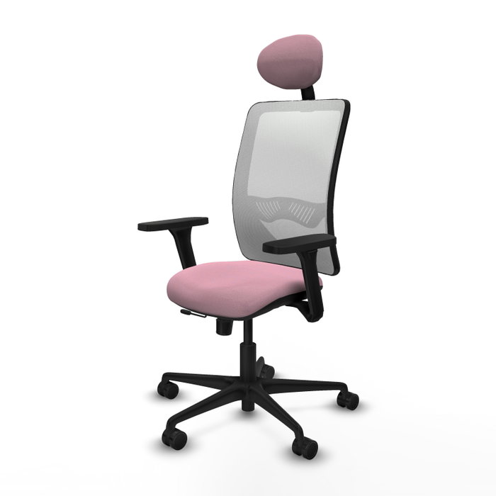 PIQUERAS Y CRESPO Silla de oficina Zulema Rosa y Blanca PIQUERAS Y CRESPO Silla de oficina Zulema Rosa y Blanca