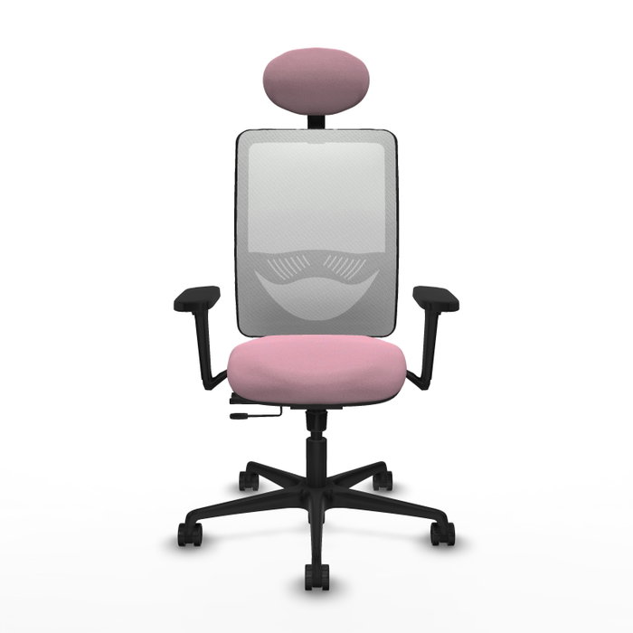 PIQUERAS Y CRESPO Silla de oficina Zulema Rosa y Blanca PIQUERAS Y CRESPO Silla de oficina Zulema Rosa y Blanca