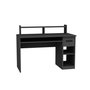 Hanah Home Mesa de Estudio Anthracite con Bandeja para Teclado, Cajón y Estantes, Montaje en Pared, 120cm