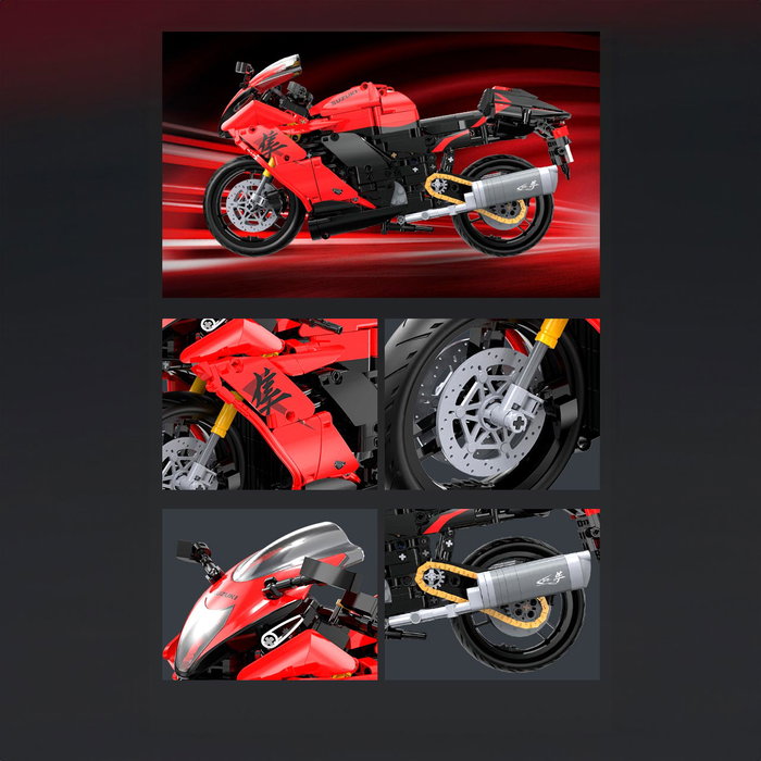 Cada Motocicleta Suzuki Hayabusa Escala 1:6 - 1043 piezas