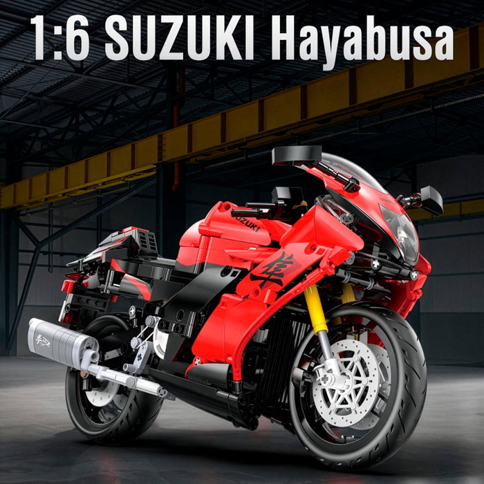 Cada Motocicleta Suzuki Hayabusa Escala 1:6 - 1043 piezas