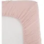 Domiva Sábana bajera arrullo 60x120 cm - Rosa viejo - Gasa de algodón