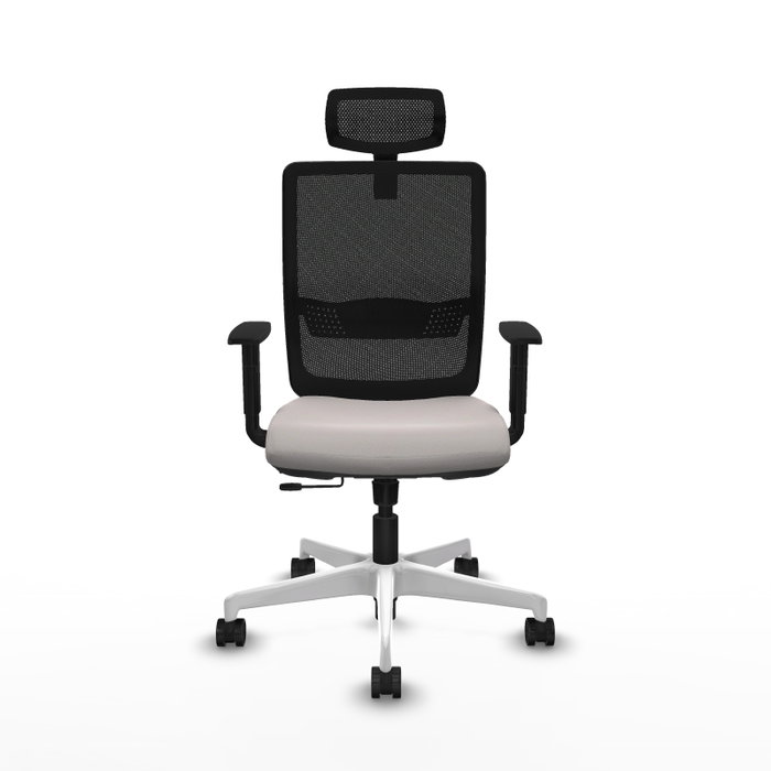 PIQUERAS Y CRESPO Silla de oficina Haches con mecanismo Sincro/Traslack Blanco y Negro PIQUERAS Y CRESPO Silla de oficina Haches con mecanismo Sincro/Traslack Blanco y Negro