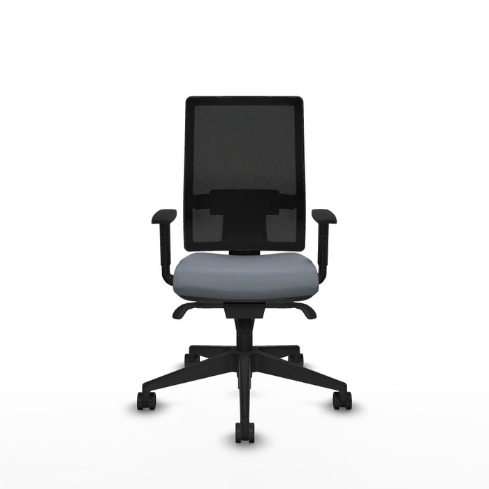 PIQUERAS Y CRESPO Silla de oficina Horna Gris y Negro con Mecanismo Sincro PIQUERAS Y CRESPO Silla de oficina Horna Gris y Negro con Mecanismo Sincro