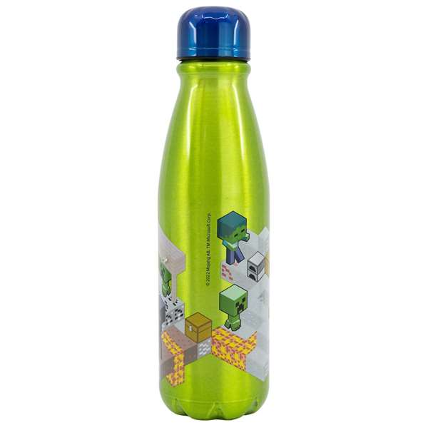 Stor Botella Isométrica de Aluminio con Licencia Minecraft 600 ml - Para Agua y Bebidas, Capacidad 600ml Stor Botella Isométrica de Aluminio con Licencia Minecraft 600 ml - Para Agua y Bebidas, Capacidad 600ml