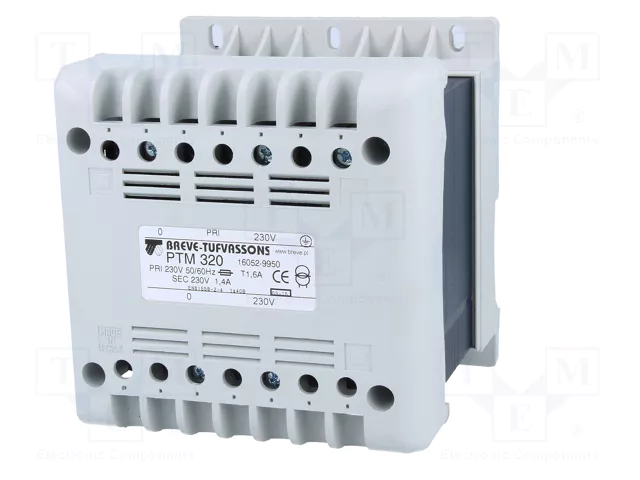 BREVE TUFVASSONS Transformador de red 320VA 230V/230V