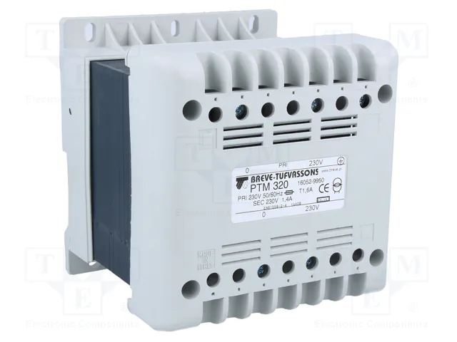 BREVE TUFVASSONS Transformador de red 320VA 230V/230V