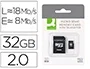 Q-connect Memoria SD Micro Flash 32 GB Clase 6 con Adaptador