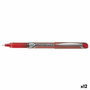 Pilot Roller Tinta Líquida V-5 Hi-Tecpoint Rojo (Set de 12)