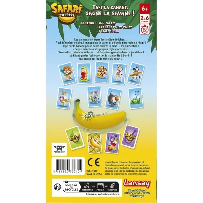 Lansay Safari Express - Juego de Mesa Infantil - A partir de 5 años Lansay Safari Express - Juego de Mesa Infantil - A partir de 5 años