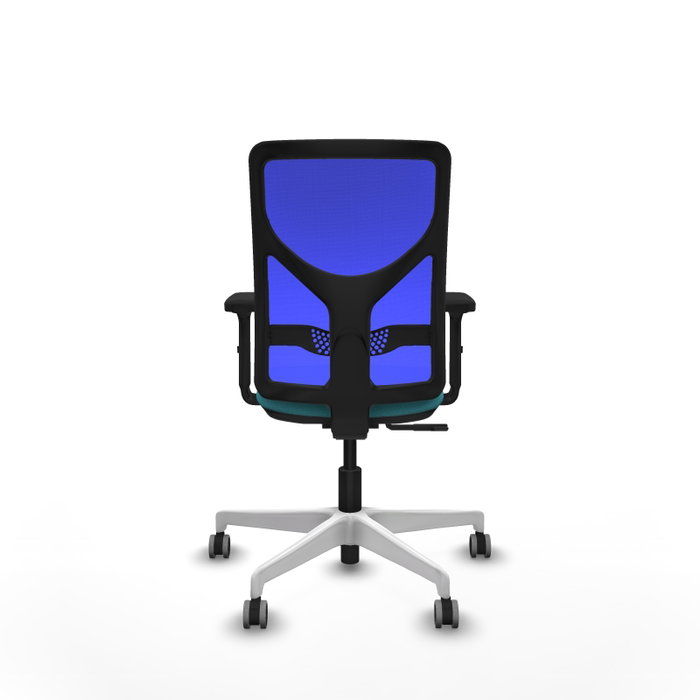 PIQUERAS Y CRESPO Silla de oficina Motilla con mecanismo Sincro, Tela Turquesa y Malla Azul PIQUERAS Y CRESPO Silla de oficina Motilla con mecanismo Sincro, Tela Turquesa y Malla Azul