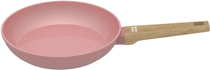 Arthur Martin Juego de 3 sartenes AM5388 - Aptas para todo tipo de fuegos, incluida inducción, Revestimiento cerámico, Ø 20-24-28 cm - Rosa