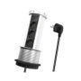 LogiLink Regleta de enchufes pop-up con 3 tomas de seguridad, 100 mm
