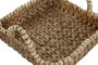 DKD Home Decor Set de 3 Bandejas de Fibra y Madera Natural