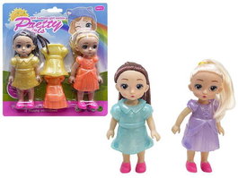 Rama Muñeca con Vestido Quita y Pon - Blister con 2 Muñecas - Juguete para Niñas a Partir de 3 Años