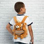 PERLETTI Mochila Reversible con Peluche Oso Benji 25cm