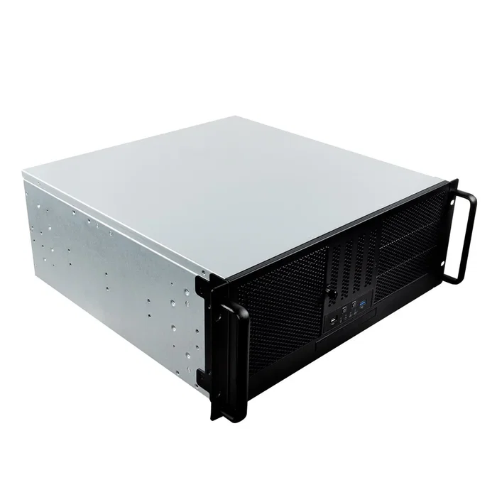 Unykach UK4329 - Caja de Servidor Rack 19" 4U con Rejilla Frontal, Filtro Antipolvo, USB 3.0, USB Type-C (2ª Gen), Soporte ATX, Bahías para HDD/ODD - Negro/Plata Unykach UK4329 - Caja de Servidor Rack 19" 4U con Rejilla Frontal, Filtro Antipolvo, USB 3.0, USB Type-C (2ª Gen), Soporte ATX, Bahías para HDD/ODD - Negro/Plata