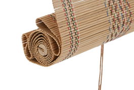 DKD Home Decor Estor Tropical Multicolor Bambú y Poliéster Enrollable 2 x 175 x 120 cm