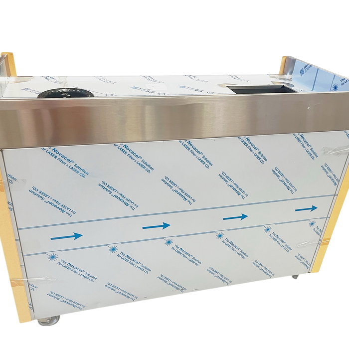 Ideacer Carro Recogida Menaje de Acero Inoxidable, 150x70x102 cm - Carro Transporte y Almacenaje