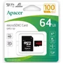 Apacer Tarjeta de Memoria 64GB SDXC UHS-I Clase 10 100MB/s con Adaptador