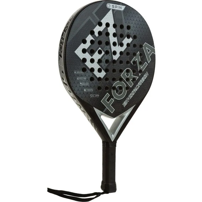 FZ Forza Brace Spin Pala de Pádel Grafito 18K 3D EVA Suave Redonda Negra
