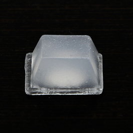 HERRAJES ALK Paragolpes adhesivo de goma EVA transparente, formato lágrima