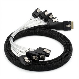 Broadcom SATA 8x1 1m Black Cable