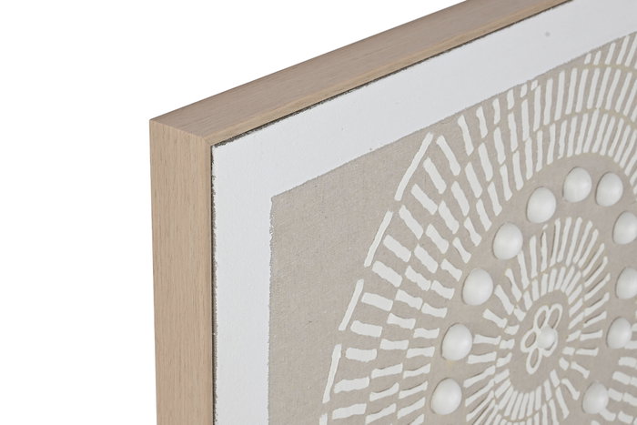 DKD Home Decor Cuadro Lienzo con Círculos Pack de 2