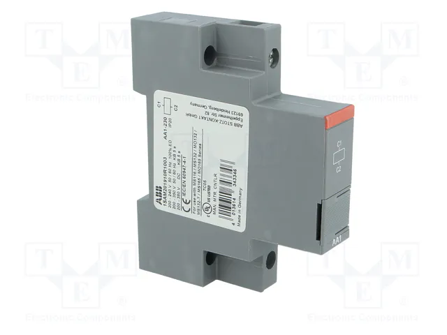 ABB Disyuntor de tensión 230VAC lateral ABB Disyuntor de tensión 230VAC lateral