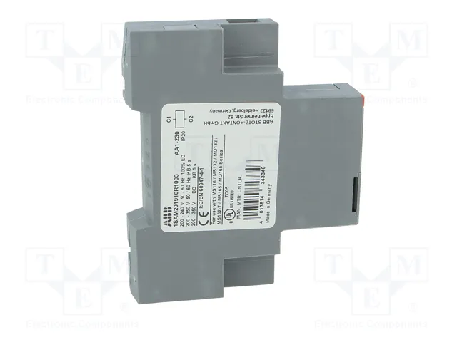 ABB Disyuntor de tensión 230VAC lateral ABB Disyuntor de tensión 230VAC lateral