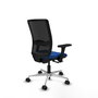 PIQUERAS Y CRESPO Silla de Oficina Haches con Mecanismo Sincro/Traslack Azul y Negro