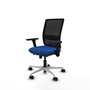 PIQUERAS Y CRESPO Silla de Oficina Haches con Mecanismo Sincro/Traslack Azul y Negro