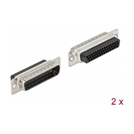 DeLOCK Conector Hembra D-Sub HD 44 Pin Metal, 2 Piezas