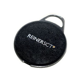 REINER SCT Transponder RFID timeCard Premium MIFARE DESFire EV3 4K 70pF, 13.56 MHz IP65, Negro 35x43.4 mm, Lote de 250 Piezas