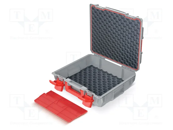 KISTENBERG C BLOCK PRO 15 Maleta para herramientas con espuma, gris