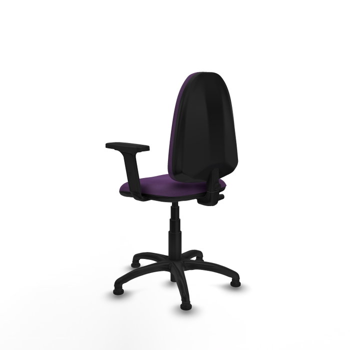 PIQUERAS Y CRESPO Silla de oficina Aýna Morada con Brazos 2D