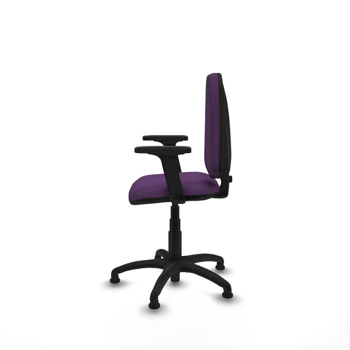 PIQUERAS Y CRESPO Silla de oficina Aýna Morada con Brazos 2D