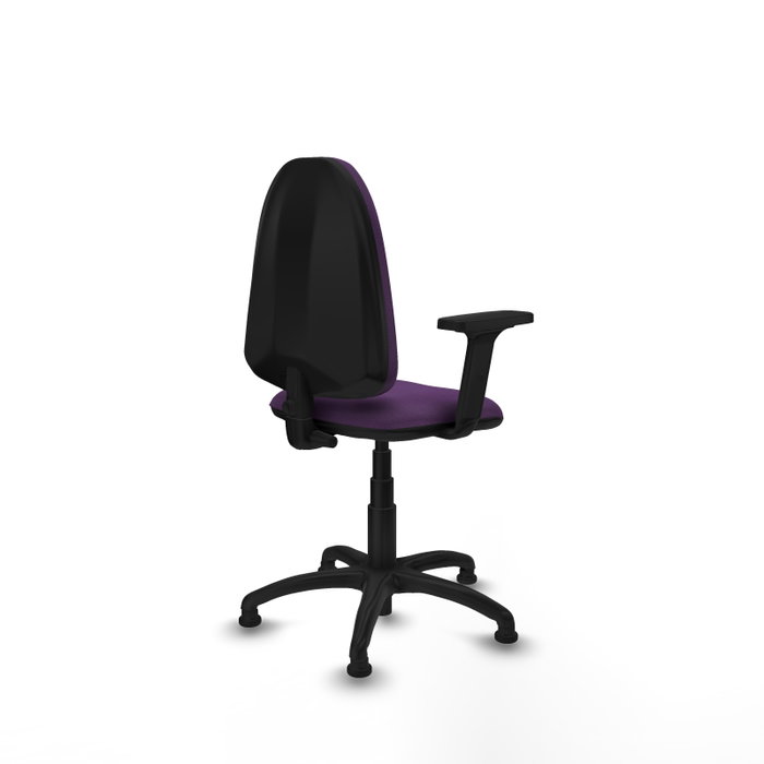 PIQUERAS Y CRESPO Silla de oficina Aýna Morada con Brazos 2D