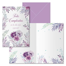 DOHE Tarjeta de Felicitación Lavanda (Set de 6)