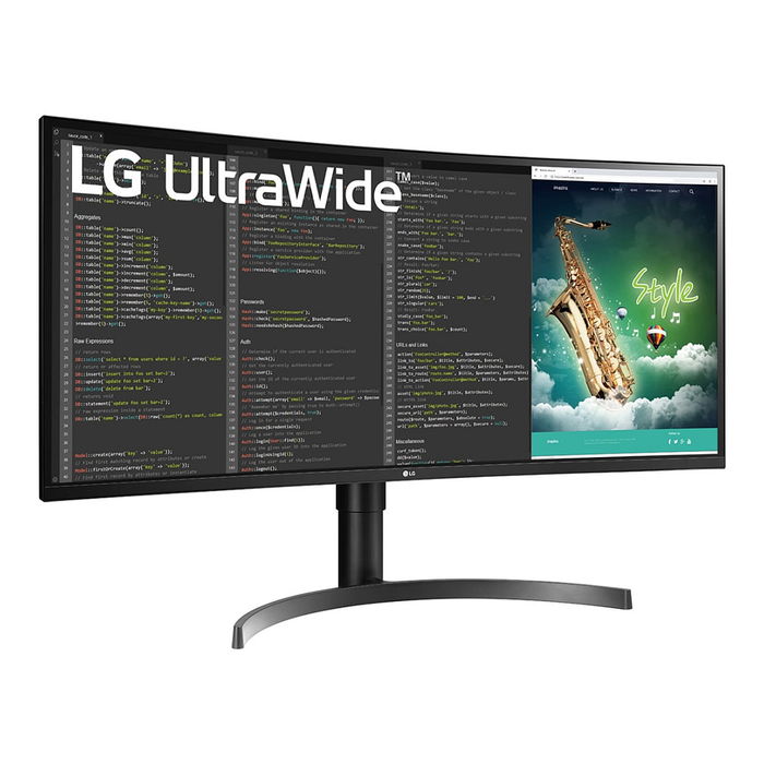 LG Monitor 35WN75CP-B 35" Curvo 1800R UWQHD (3440x1440) 100Hz HDR10 FreeSync USB-C 94W VESA Negro