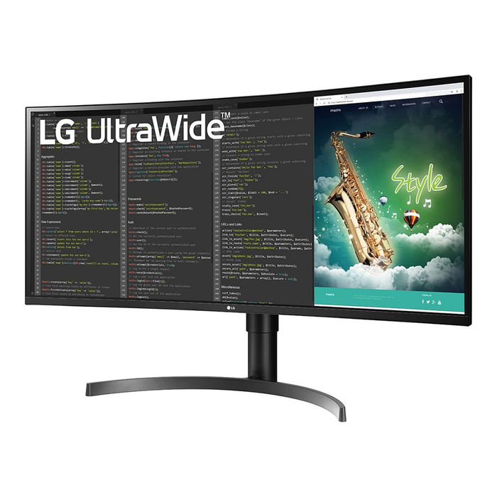 LG Monitor 35WN75CP-B 35" Curvo 1800R UWQHD (3440x1440) 100Hz HDR10 FreeSync USB-C 94W VESA Negro