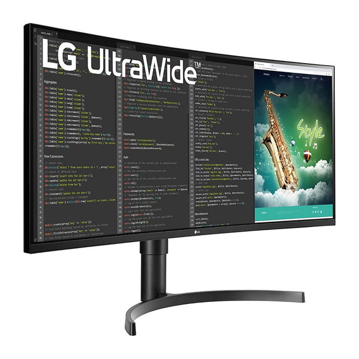 LG Monitor 35WN75CP-B 35" Curvo 1800R UWQHD (3440x1440) 100Hz HDR10 FreeSync USB-C 94W VESA Negro