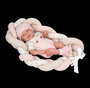 Muñecas Arias Muñeca Elegance Zoe Rosa 42 cm con Cojín, Cuerpo de Vinilo, para Niña