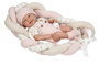 Muñecas Arias Muñeca Elegance Zoe Rosa 42 cm con Cojín, Cuerpo de Vinilo, para Niña
