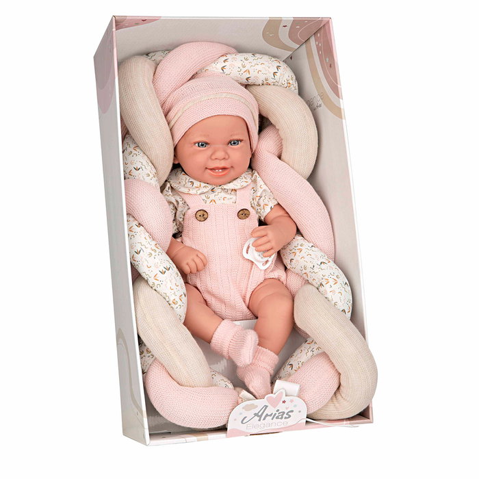 Muñecas Arias Muñeca Elegance Zoe Rosa con Cojín