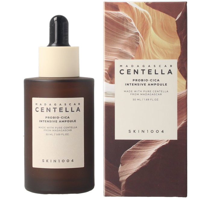 Skin1004 MADAGASCAR CENTELLA Probio-Cica Intensive Ampolla Reparadora con Centella Asiatica y Probióticos para Piel Estresada, 50 ml